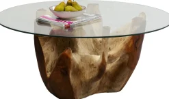 Best KARE Design Ława Roots Ø100 cm drewniana - KARE