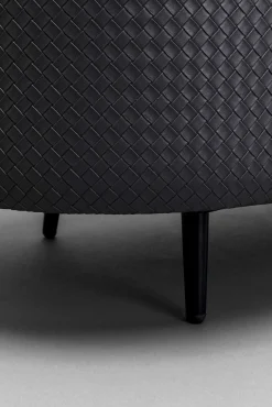 New KARE Design Ławka do przedpokoju ze schowkiem ciemnoszara PU 100 cm - KARE