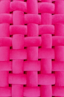 Online KARE Design Ławka mała do przedpokoju w kolorze różowym nogi czarne stalowe 66 cm - KARE