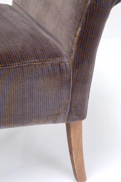 Online KARE Design Ławka Motley Velvet 107x62 cm brązowa - KARE