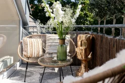 Outlet KARE Design Ławka ogrodowa naturalna żyłkowa 121 cm - KARE