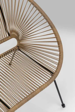 Outlet KARE Design Ławka ogrodowa naturalna żyłkowa 121 cm - KARE