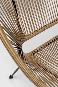 Outlet KARE Design Ławka ogrodowa naturalna żyłkowa 121 cm - KARE