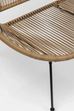 Outlet KARE Design Ławka ogrodowa naturalna żyłkowa 121 cm - KARE