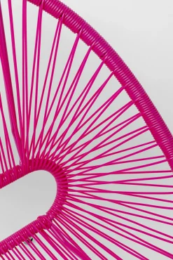 Online KARE Design Ławka ogrodowa różowa żyłkowa 121 cm - KARE