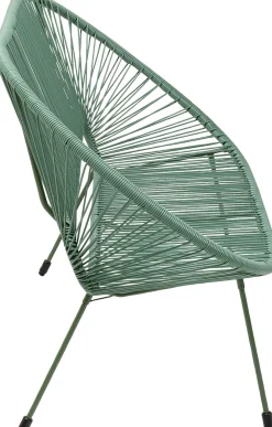 New KARE Design Ławka ogrodowa zielona żyłkowa 121 cm - KARE