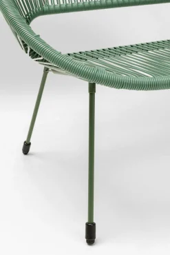 New KARE Design Ławka ogrodowa zielona żyłkowa 121 cm - KARE