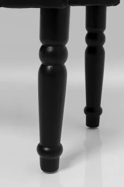 Outlet KARE Design Ławka Wing Blossom 100x54 cm czarna - KARE