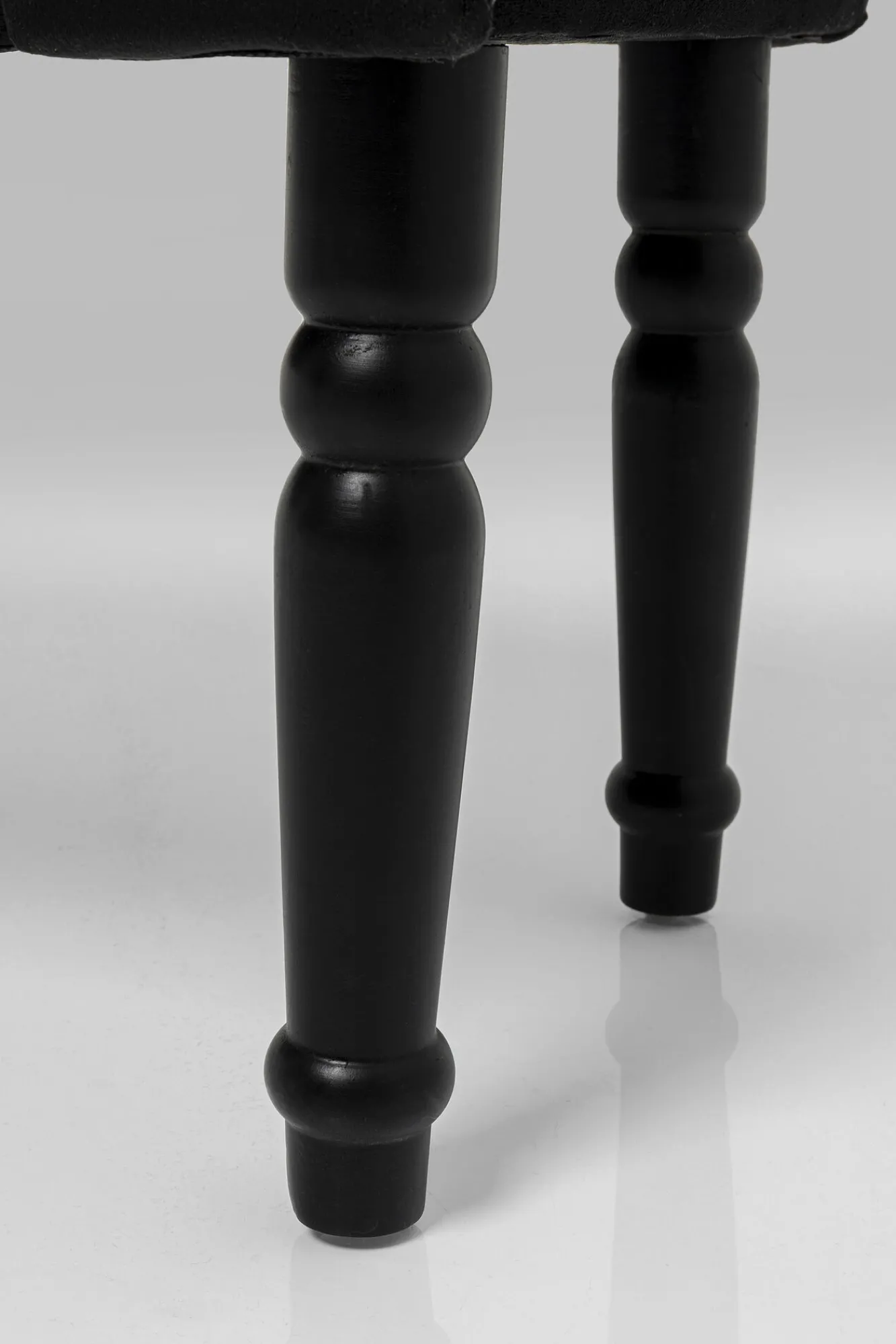 Outlet KARE Design Ławka Wing Blossom 100x54 cm czarna - KARE