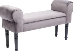 New KARE Design Ławka Wing 100x54 cm szara - KARE