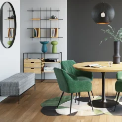 Online KARE Design Ławka ze schowkiem Buttons Storage 120x43 cm czarno-biała - KARE