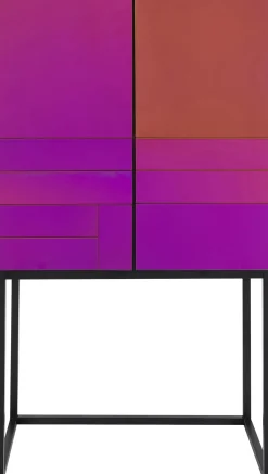 Clearance KARE Design Barek do salonu szkło lustrzane kolory tęczy 80x150 cm - KARE