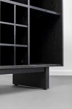 Fashion KARE Design Barek z blatem czarno-złoty front stal nierdzewna 120x105 cm - KARE