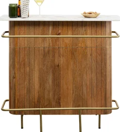 Online KARE Design Barek z blatem drewno mango i marmur 120x110 cm - KARE