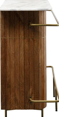 Online KARE Design Barek z blatem drewno mango i marmur 120x110 cm - KARE