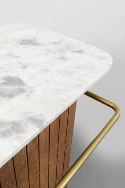 Online KARE Design Barek z blatem drewno mango i marmur 120x110 cm - KARE
