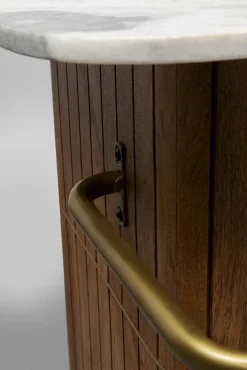 Online KARE Design Barek z blatem drewno mango i marmur 120x110 cm - KARE