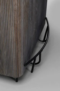 Best KARE Design Barek z drewna mango blat marmurowy 120x110 cm - KARE