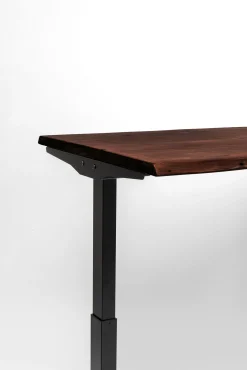 Best KARE Design Biurko Harmony 160x80 cm akacja brązowe - nogi czarne - KARE