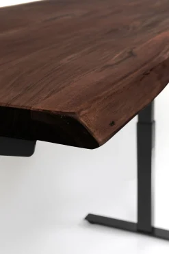 Best KARE Design Biurko Harmony 160x80 cm akacja brązowe - nogi czarne - KARE