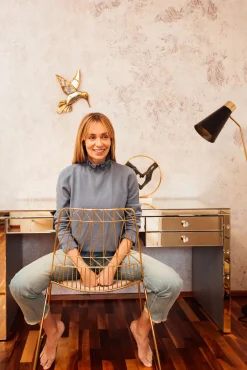 Online KARE Design Biurko Luxury Champagne 140x61 cm szampańskie - KARE