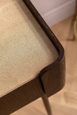 Clearance KARE Design Biurko Milano 140x58 cm ciemnobrązowe z kremowym blatem - KARE