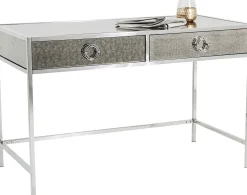 Fashion KARE Design Biurko Moonscape 120x60 cm srebrne - KARE