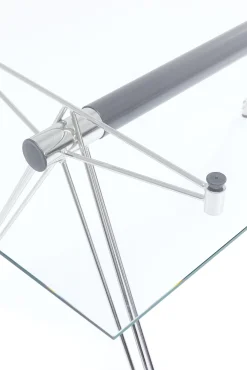 New KARE Design Biurko Officia 160x80 cm transparentne blat szklany - KARE