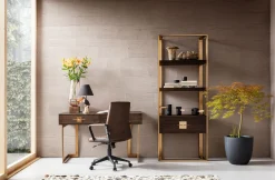 Sale KARE Design Biurko Osaka 138x60 cm brązowe - KARE