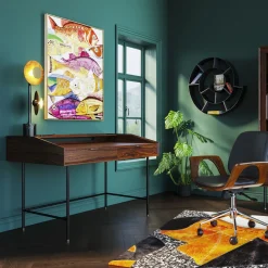 Fashion KARE Design Biurko Ravello 118x70 cm sheesham brązowe - KARE