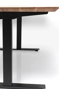 Discount KARE Design Biurko z elek. regulacją wysokości Symphony 160x80 cm brązowe - nogi czarne - KARE