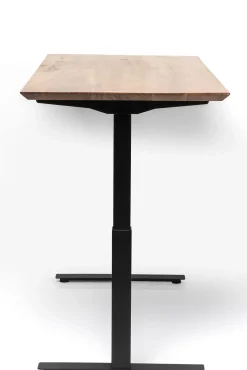 Discount KARE Design Biurko z elek. regulacją wysokości Symphony 160x80 cm brązowe - nogi czarne - KARE