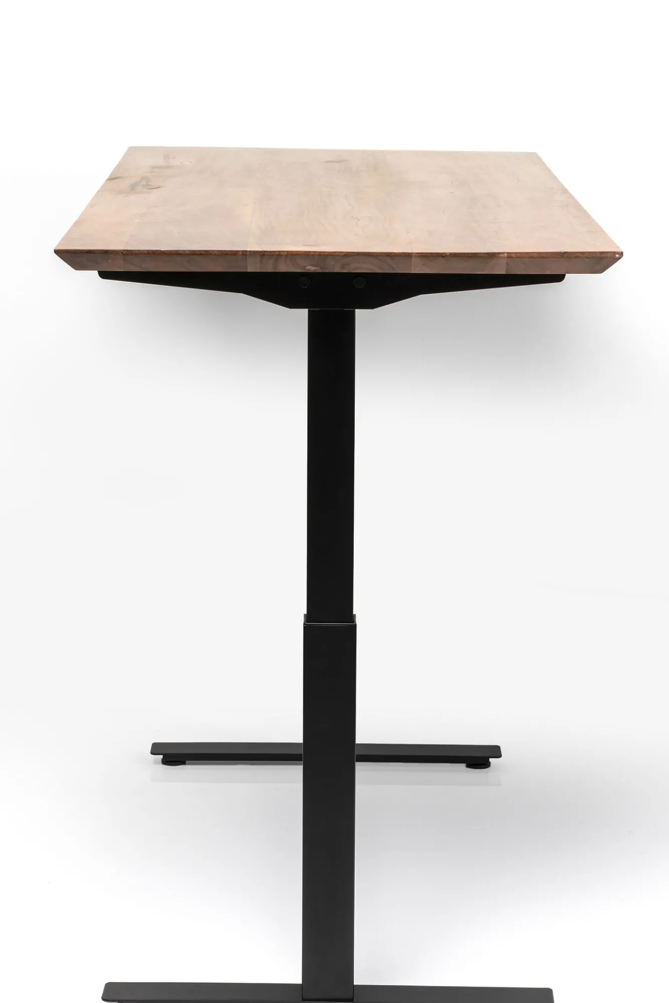 Discount KARE Design Biurko z elek. regulacją wysokości Symphony 160x80 cm brązowe - nogi czarne - KARE