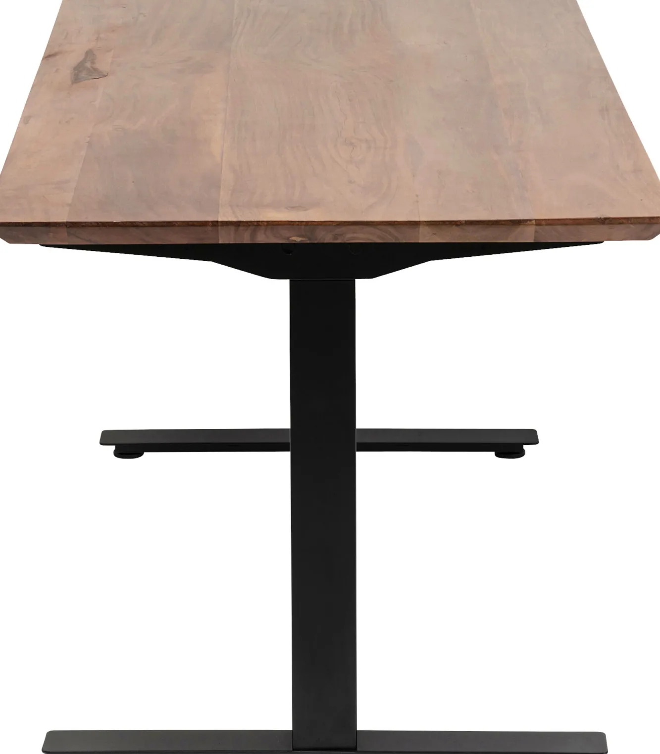 Discount KARE Design Biurko z elek. regulacją wysokości Symphony 160x80 cm brązowe - nogi czarne - KARE