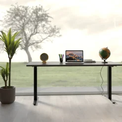 Fashion KARE Design Biurko z elek. regulacją wysokości Smart 140x60 cm czarne - KARE