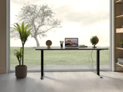 Fashion KARE Design Biurko z elek. regulacją wysokości Smart 140x60 cm czarne - KARE