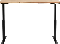 Sale KARE Design Biurko z elek. regulacją wysokości Harmony 160x80 cm akacja - nogi czarne - KARE
