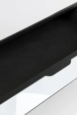 Best KARE Design Biurko z szufladami lustrzane nogi czarne 120x50 cm - KARE