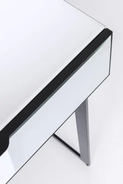 Best KARE Design Biurko z szufladami lustrzane nogi czarne 120x50 cm - KARE