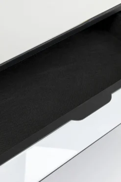 Best KARE Design Biurko z szufladami lustrzane nogi czarne 120x50 cm - KARE