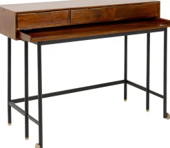 Fashion KARE Design Biurko z wysuwanym blatem Ravello 120x83 cm mango brązowe - KARE