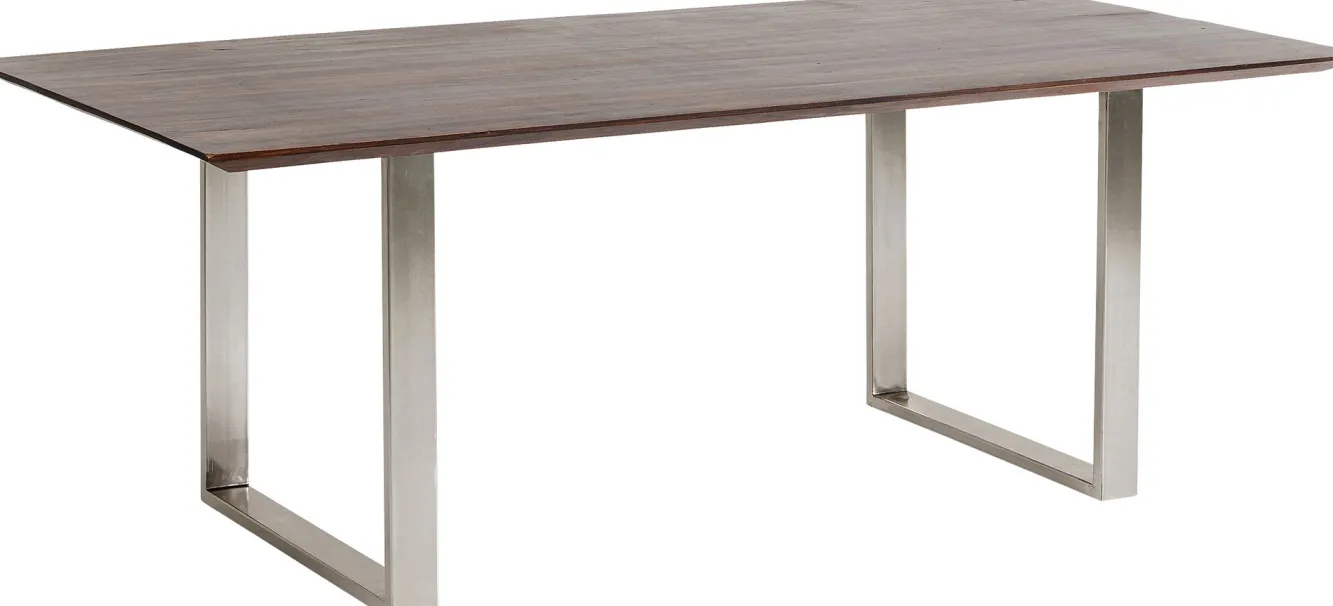 Clearance KARE Design Blat akacjowy ciemnobrązowy prostokątny 160x80 cm - KARE