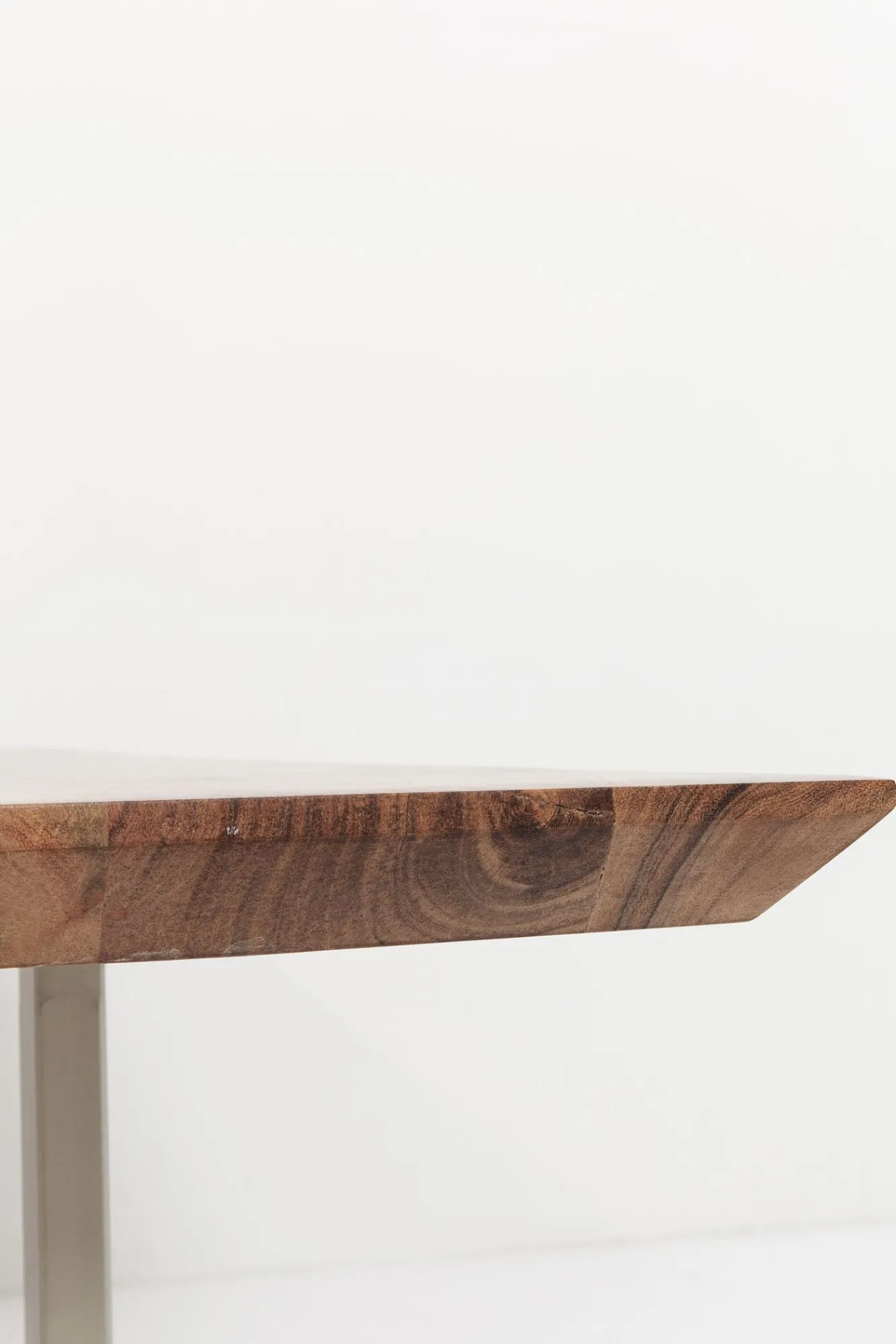 Clearance KARE Design Blat akacjowy ciemnobrązowy prostokątny 160x80 cm - KARE