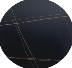 Clearance KARE Design Blat ceramiczny okrągły czarny Ø120 cm - KARE