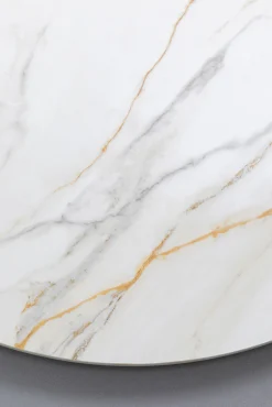 Best KARE Design Blat ceramiczny okrągły w kolorze białym Ø90 cm - KARE