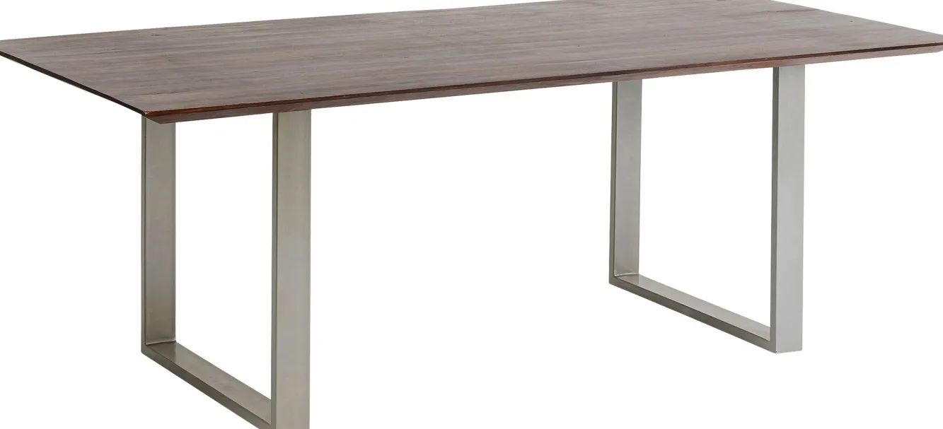 Sale KARE Design Blat ciemnobrązowy prostokątny z drewna akacjowego 180x90 cm - KARE