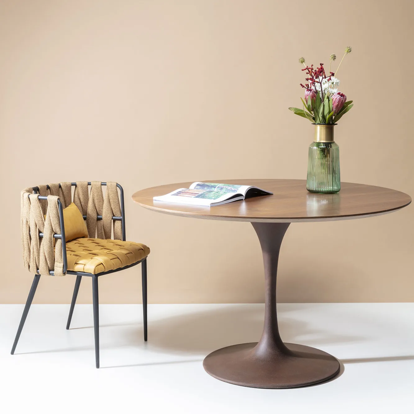 Fashion KARE Design Blat Invitation Ø120 cm orzech - KARE