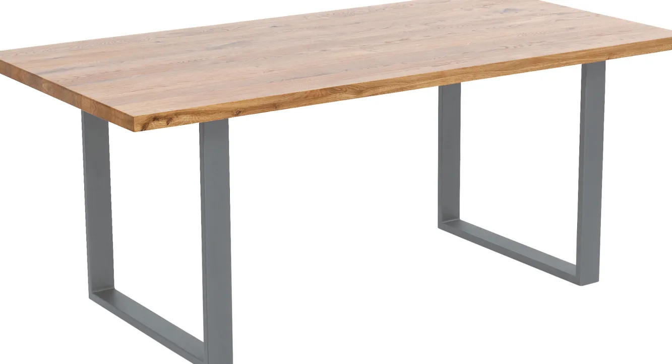 Clearance KARE Design Blat z drewna dębowego olejowany prostokątny prosta krawędź 160x80 cm - KARE