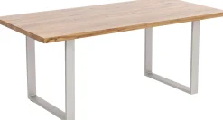 Clearance KARE Design Blat z drewna dębowego olejowany prostokątny prosta krawędź 160x80 cm - KARE