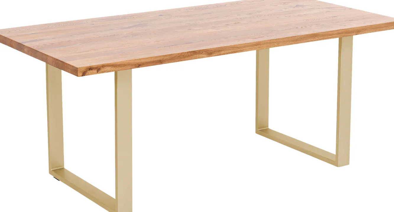 Clearance KARE Design Blat z drewna dębowego olejowany prostokątny prosta krawędź 160x80 cm - KARE